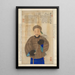 Portrait eines Mannes - Jiang Yun — gerahmtes Bild an der Wand