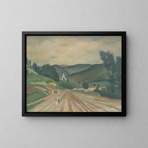 Plavecké Podhradie - Julius Schubert — gerahmtes Bild an der Wand