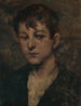 Die Kopfhälfte eines Jungen - Julius Lederer — Ansicht des Kunstwerks