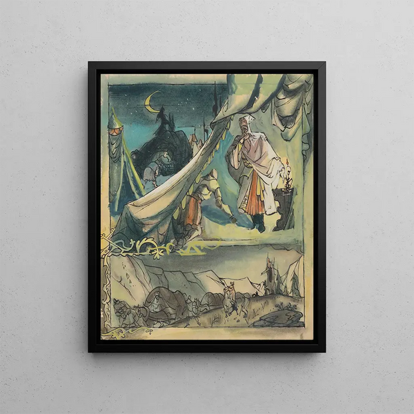 Märchenillustration - Jan Novák — gerahmtes Bild an der Wand