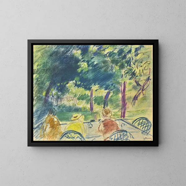 Im Park - János Vaszary — gerahmtes Bild an der Wand