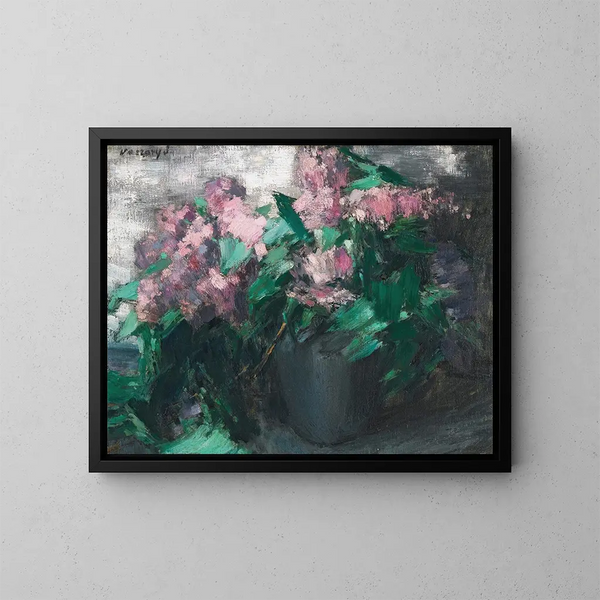 Lilas - János Vaszary — gerahmtes Bild an der Wand