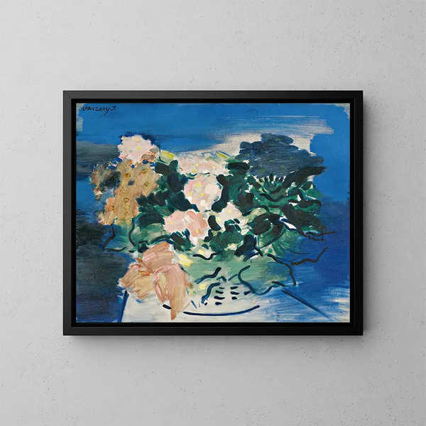 Vase de fleurs - János Vaszary — gerahmtes Bild an der Wand