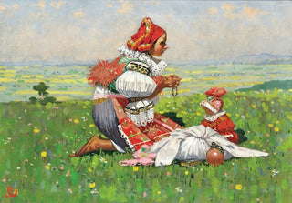 Joa prka - Young mother with her child on Pilgrimage.webp