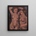 Nackte Frauen - Joachim Weingart — gerahmtes Bild an der Wand