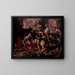 L'Adoration des bergers - Joachim Wtewael — gerahmtes Bild an der Wand