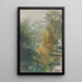 Vue sur des arbres et des bâtiments - Joan Berg — gerahmtes Bild an der Wand