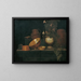 Stillleben mit Kupfertellern - Joannes de Cordua — gerahmtes Bild an der Wand