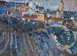 Dorf in Terrassen - Joaquín Mir Trinxet — Ansicht des Kunstwerks