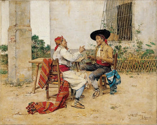 Zwei Bewohner der Huerta von Valencia - Joaquín Agrasot — Ansicht des Kunstwerks