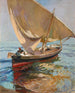 Sentier de pêche de Valence Départ en mer Valence - Joaquín Sorolla — Ansicht des Kunstwerks