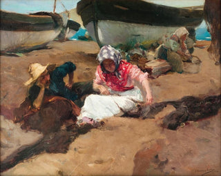 Composer le réseau - Joaquín Sorolla — Ansicht des Kunstwerks