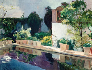 Joaqun Sorolla - Palace of Pond Royal Gardens in Seville.webp