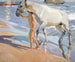 Das Bad der Pferde - Joaquín Sorolla — Ansicht des Kunstwerks