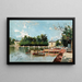 Vue de l'embarcadère du parc du Retiro, Madrid - Joaquín Sorolla — gerahmtes Bild an der Wand