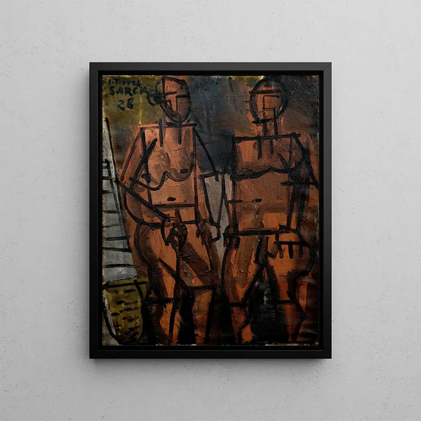 Komposition - Joaquín Torres-García — gerahmtes Bild an der Wand
