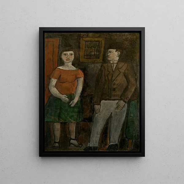 Zahlen - Joaquín Torres-García — gerahmtes Bild an der Wand