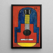 La Guitare - Joaquín Torres-García — gerahmtes Bild an der Wand