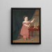 Portrait eines Kindes - Johan Anton Bech — gerahmtes Bild an der Wand