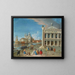 Das Piazzetta mit Santa Maria della Salute jenseits von Venedig - Johan Anton Richter — gerahmtes Bild an der Wand