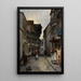 Eine Straße in Landerneau - Johan Barthold Jongkind — gerahmtes Bild an der Wand