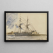 Segelboot vor Anker - Johan Barthold Jongkind — gerahmtes Bild an der Wand
