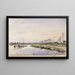 Flussufer - Johan Barthold Jongkind — gerahmtes Bild an der Wand