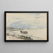 Karren am Strand von Étretat - Johan Barthold Jongkind — gerahmtes Bild an der Wand