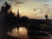 Klarer Mondschein in Overschie, Umgebung von Rotterdam - Johan Barthold Jongkind — Ansicht des Kunstwerks