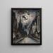 La Rue Saint-Séverin actuel 5e arrondissement - Johan Barthold Jongkind — gerahmtes Bild an der Wand