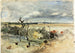 Landschaft mit einem Mann auf einem Esel - Johan Barthold Jongkind — Ansicht des Kunstwerks