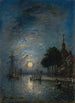Der Hafen von Dordrecht bei Dämmerung - Johan Barthold Jongkind — Ansicht des Kunstwerks