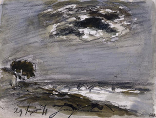 Marine-Gemälde bei rauer See - Johan Barthold Jongkind — Ansicht des Kunstwerks