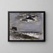 Marine-Gemälde bei rauer See - Johan Barthold Jongkind — gerahmtes Bild an der Wand