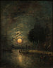 Vue au clair de lune de Dordrecht - Johan Barthold Jongkind — Ansicht des Kunstwerks