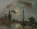 Overschie im Mondschein - Johan Barthold Jongkind — Ansicht des Kunstwerks
