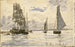 Hafen von Honfleur - Johan Barthold Jongkind — Ansicht des Kunstwerks