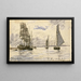 Hafen von Honfleur - Johan Barthold Jongkind — gerahmtes Bild an der Wand