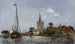 L'église d'Overschie - Johan Barthold Jongkind — Ansicht des Kunstwerks