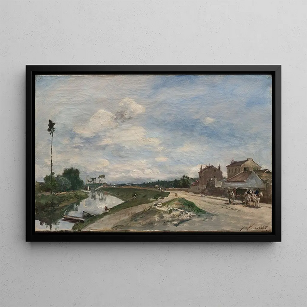 Die Seine in Bas-Meudon - Johan Barthold Jongkind — gerahmtes Bild an der Wand
