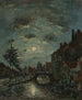 Ein innerer Kanal in Dordrecht Claire de Lune - Johan Barthold Jongkind — Ansicht des Kunstwerks