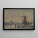 Ansicht von Arnheim - Johan Barthold Jongkind — gerahmtes Bild an der Wand