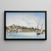 Vue du lac Léman à Nyon - Johan Barthold Jongkind — gerahmtes Bild an der Wand