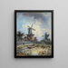 Windmühle in Dordrecht - Johan Barthold Jongkind — gerahmtes Bild an der Wand