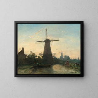 Johan Barthold Jongkind - Windmills near Rotterdam.webp