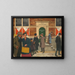 Die Tür von Doovenman - Johan Braakensiek — gerahmtes Bild an der Wand