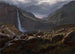 Cascade Feige Feigefossen Lysterfjord Norwegen - Johan Christian Dahl — Ansicht des Kunstwerks