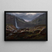 Cascade Feige Feigefossen Lysterfjord Norwegen - Johan Christian Dahl — gerahmtes Bild an der Wand