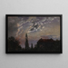 Landschaft im Mondschein - Johan Christian Dahl — gerahmtes Bild an der Wand