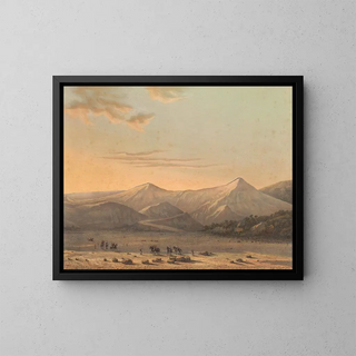 Mont Bromo - Johan Conrad Greive — gerahmtes Bild an der Wand